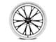 WELD Performance Belmont Drag Gloss Black Milled Wheel; Front Only; 20x5 (10-14 Mustang)