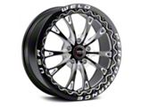 WELD Performance Belmont Drag Beadlock Gloss Black Milled Wheel; Rear Only; 17x10; 30mm Offset (11-23 RWD Charger, Excluding Widebody)