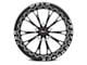 WELD Performance Belmont Drag Beadlock Gloss Black Milled Wheel; Rear Only; 17x10 (11-23 RWD Charger, Excluding Widebody)