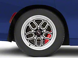 WELD Performance Laguna Drag Gloss Black Milled Wheel; Rear Only; 17x10; 30mm Offset (11-23 RWD Charger, Excluding Widebody)