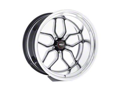 WELD Performance Laguna Gloss Black Milled Wheel; Rear Only; 20x10.5 (11-23 RWD Charger, Excluding Widebody)