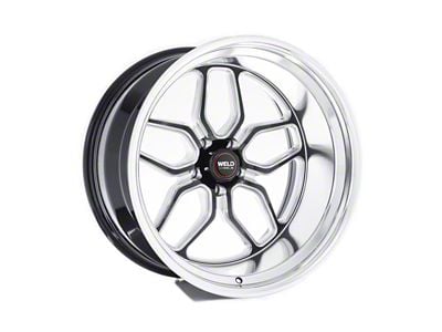 WELD Performance Laguna Gloss Black Milled Wheel; 22x9 (11-23 RWD Charger, Excluding Widebody)