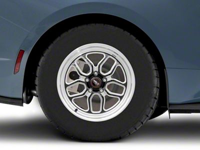 WELD Performance Laguna Drag Gloss Black Milled Wheel; Rear Only; 15x10; 50mm Offset (24-25 Mustang)