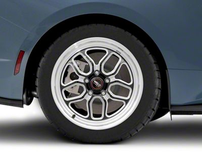 WELD Performance Laguna Drag Gloss Black Milled Wheel; Rear Only; 18x10; 45mm Offset (24-25 Mustang)