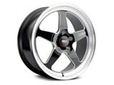 WELD Performance Ventura Drag Gloss Black Milled Wheel; Front Only; 18x5; -23mm Offset (24-26 Mustang)
