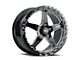 WELD Performance Ventura Beadlock Gloss Black Milled Wheel; Rear Only; 15x10 (2024 Mustang)