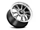 WELD Performance Belmont Drag Gloss Black Milled Wheel; Front Only; 17x5 (79-93 Mustang w/ 5-Lug Conversion)