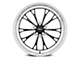 WELD Performance Belmont Drag Gloss Black Milled Wheel; Front Only; 18x5 (79-93 Mustang w/ 5-Lug Conversion)