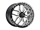WELD Performance Laguna Beadlock Gloss Black Milled Wheel; Rear Only; 15x10 (79-93 Mustang w/ 5-Lug Conversion)