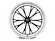 WELD Performance Belmont Drag Gloss Black Milled Wheel; Front Only; 20x5 (94-98 Mustang)