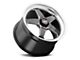 WELD Performance Laguna Drag Gloss Black Milled Wheel; Front Only; 18x5 (99-04 Mustang)