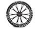 WELD Performance Belmont Drag Beadlock Gloss Black Milled Wheel; Rear Only; 17x10 (08-23 RWD Challenger, Excluding Widebody)