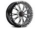 WELD Performance Belmont Drag Beadlock Gloss Black Milled Wheel; Rear Only; 17x11 (18-23 Challenger Widebody)