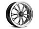 WELD Performance Belmont Drag Gloss Black Milled Wheel; Front Only; 20x5 (08-23 RWD Challenger, Excluding Widebody)