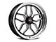WELD Performance Laguna Drag Gloss Black Milled Wheel; Rear Only; 17x10 (08-23 RWD Challenger, Excluding Widebody)