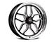 WELD Performance Laguna Drag Gloss Black Milled Wheel; Rear Only; 18x10 (08-23 RWD Challenger, Excluding Widebody)