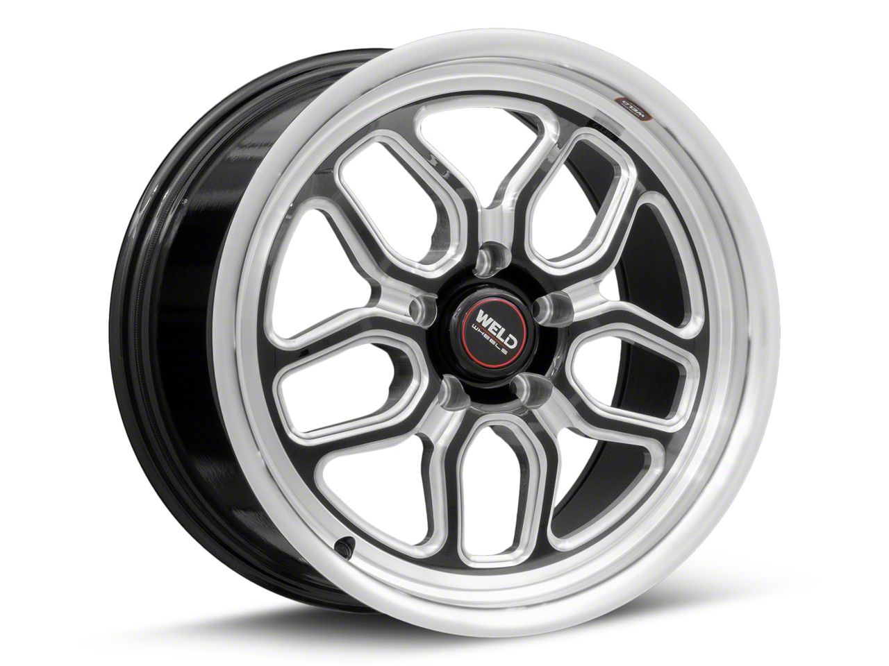 WELD Performance Challenger Laguna Drag Gloss Black Milled Wheel