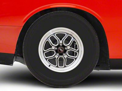 WELD Performance Laguna Drag Gloss Black Milled Wheel; Rear Only; 15x10; 22mm Offset (08-23 RWD Challenger, Excluding Widebody)