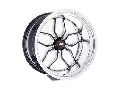 WELD Performance Laguna Gloss Black Milled Wheel; Rear Only; 22x10.5 (08-23 RWD Challenger, Excluding Widebody)