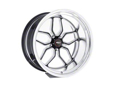 WELD Performance Laguna Gloss Black Milled Wheel; 22x9; 20mm Offset (08-23 RWD Challenger, Excluding Widebody)