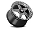 WELD Performance Ventura Beadlock Gloss Black Milled Wheel; Rear Only; 17x10 (08-23 RWD Challenger, Excluding Widebody)