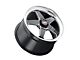 WELD Performance Ventura Drag Gloss Black Milled Wheel; Front Only; 18x5 (08-23 RWD Challenger, Excluding Widebody)