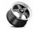 WELD Performance Ventura Drag Gloss Black Milled Wheel; Front Only; 18x8 (08-23 RWD Challenger, Excluding Widebody)