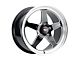 WELD Performance Ventura Drag Gloss Black Milled Wheel; Front Only; 20x5 (08-23 RWD Challenger, Excluding Widebody)