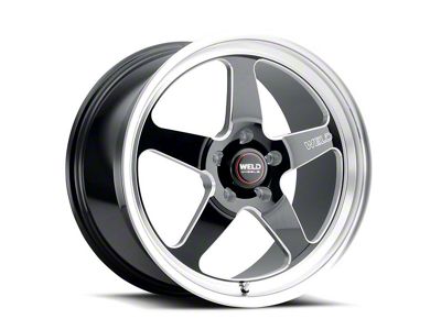 WELD Performance Ventura Gloss Black Milled Wheel; 22x9 (08-23 RWD Challenger, Excluding Widebody)