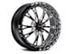WELD Performance Belmont Drag Beadlock Gloss Black Milled Wheel; Rear Only; 18x10 (06-10 RWD Charger)