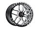 WELD Performance Laguna Beadlock Gloss Black Milled Wheel; Rear Only; 15x10 (11-23 RWD Charger, Excluding Widebody)
