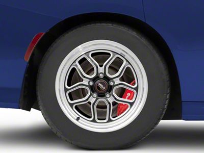 WELD Performance Laguna Drag Gloss Black Milled Wheel; Rear Only; 17x10; 0mm Offset (20-23 Charger Widebody)