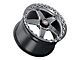 WELD Performance Ventura Beadlock Gloss Black Milled Wheel; Rear Only; 15x10 (11-23 RWD Charger, Excluding Widebody)