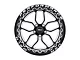 WELD Performance Laguna Beadlock Gloss Black Milled Wheel; Rear Only; 15x10 (94-98 Mustang)