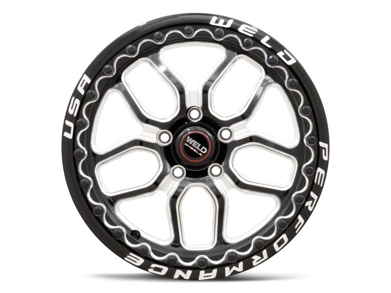 WELD Performance Mustang Laguna Beadlock Gloss Black Milled Wheel