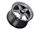 WELD Performance Ventura Beadlock Gloss Black Milled Wheel; Rear Only; 15x10 (94-98 Mustang)