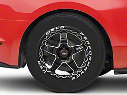 WELD Performance Ventura Beadlock Gloss Black Milled Wheel; Rear Only; 17x10; 49mm Offset (15-23 Mustang GT, EcoBoost, V6)