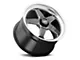 WELD Performance Ventura Drag Gloss Black Milled Wheel; Rear Only; 17x10 (15-23 Mustang GT, EcoBoost, V6)
