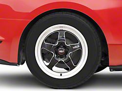 WELD Performance Ventura Drag Gloss Black Milled Wheel; Rear Only; 17x10; 50mm Offset (15-23 Mustang GT, EcoBoost, V6)