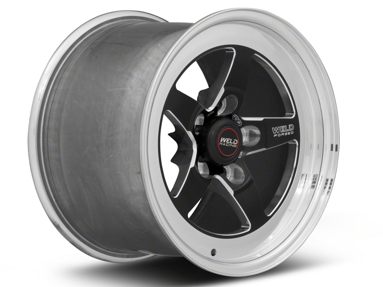 Weld Racing Mustang RTS S71 Black Anodized Wheel; Rear Only