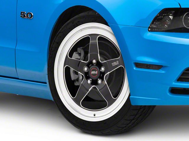 Weld Racing RTS S71 Black Anodized Wheel; Front Only; 18x5 (10-14 Mustang)