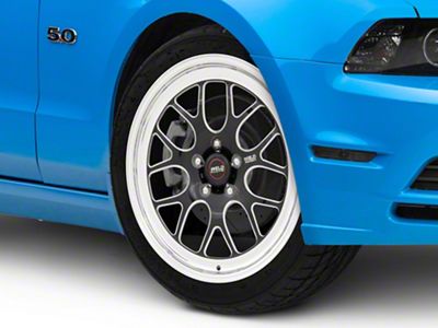 Weld Racing RTS S77 Black Anodized Wheel; Front Only; 18x5; -23mm Offset (10-14 Mustang)