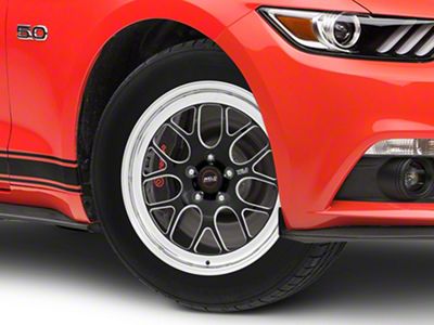 Weld Racing RTS S77 Black Anodized Wheel; Front Only; 18x5 (15-23 Mustang GT, EcoBoost, V6)