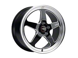 WELD Street Performance Ventura Gloss Black Milled Wheel; 19x9.5; 30mm Offset (15-23 Mustang GT, EcoBoost, V6)