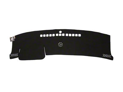 WELLvisors Suede Style Dash Mat; Black (10-15 Camaro w/o Heads Up Display)