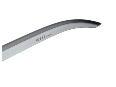 WELLvisors Premium Series Taped-on Window Deflectors; Dark Tint (08-23 Challenger)