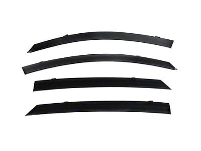 WELLvisors Premium Series Taped-on Window Visors Wind Deflectors; Front and Rear; Dark Tint (21-24 Mustang Mach-E)