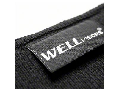 WELLvisors Suede Style Dash Mat; Black (10-14 Mustang)