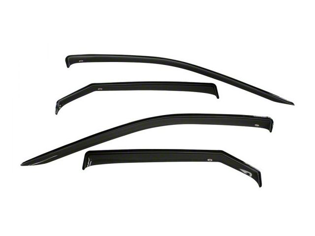 Tape-On Window Deflectors; Front and Rear; Smoke (11-23 Charger)