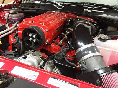 Whipple Gen 6 3.0L Intercooled Supercharger Kit; Black; Stage 1 (15-23 6.2L HEMI Challenger)